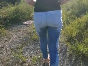 Walking and pissing my pants on the side of the road. 12/16