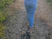 Walking and pissing my pants on the side of the road. 2/16