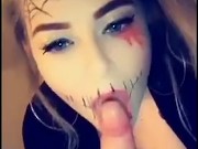 Amelia Skye gets fucked and face sits for Halloween 3/16