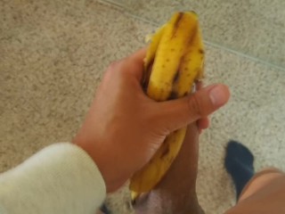 I Jerked Off My Dick with Banana Peel  Rionia