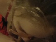 Whore bag sucks dick in new lingerie 15/16