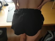 He stretches my pussy and cums on my ass. Real amateur couple 5/16