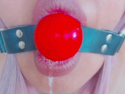 ASMR Ball Gag Drool/Moaning 8/16