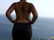 Big Ass White Girl gets creampied in French mountains - chubby teen outdoor 1/16