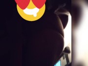 Taking daddys pipe while he take a business call with his bro