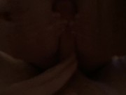 My first time getting tittie fucked if you can believe it! 15/16