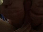 My first time getting tittie fucked if you can believe it! 3/16