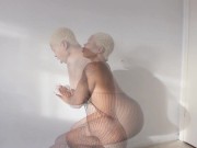 Desperate Piss in Bedroom with Anal Plug In Fat Ebony Ass Kinky Pee Fetish 2/16