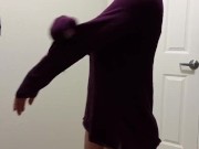 Big tits changing clothes in closet 10/16