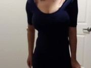 Big tits changing clothes in closet 8/16