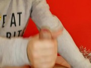 Met her husband with a blowjob in a mask and stockings (close up) 12/16