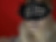 Met her husband with a blowjob in a mask and stockings (close up) 7/16