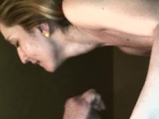 I lick, suck and swallow all his cum! who's the bitch now? 12/16