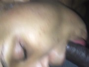 Gorgeous Ebony Gf Deepthroats and Squirts on BBC 2/16