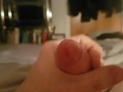 Amateur solo male dripping pre cum. First time video 12/16