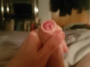 Amateur solo male dripping pre cum. First time video 14/16