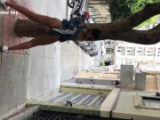 AMBER SKY SHOVES A DILDO UP HER PUSSY WITH A BUTT PLUG IN HER ASS-SAN FRAN 12/16