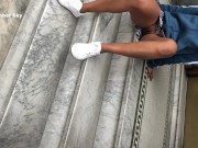 AMBER SKY SHOVES A DILDO UP HER PUSSY WITH A BUTT PLUG IN HER ASS-SAN FRAN 5/16