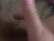 Playing with my hairy freshly fucked pussy while my boyfriend snores 3/16