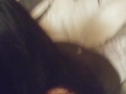 POV cute asian gf sucks dick, rubs pussy, and rides cock 2/16