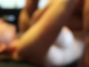 AMAZING Blowjob on the porch + Squirting! 10/16