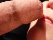 Soft Sloppy Foreskin Blowjob And Licking Up A Mouthful Of Warm Cum 10/16