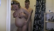 Breasts at 4 weeks pregnant 38 weeks pregnant showering, sex and cumshot on tits