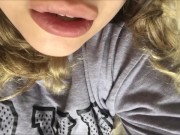 Lesbian ASMR POV Fingering, Nipple Orgasm for Daddy 15/16