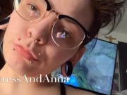 I suck him dry while he plays call of duty! 1/16