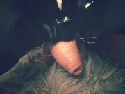 Ballbusting GF gives painful massage to the balls for fun, BDSM 7/16