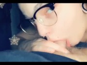 I couldn’t, so I woke him up with some sloppy deepthroat! 6/16