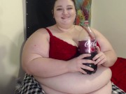 SSBBW Chugging and Burping | 2-Liter Soda Bloat | Veronika Jade 6/16