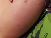 Cute young ginger heavily pregnant masturbation huge belly 16/16