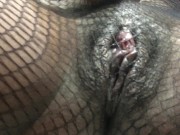 Masturbating in Panties and Fishnets 10/16