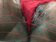 Masturbating in Panties and Fishnets 5/16