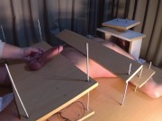 Amateur CFNM Femdom Tease Handjob with Ruined Orgasm