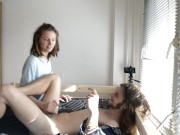 Naughty Amateurs Chatting, Laughing and Fuckind Each Other 2/16