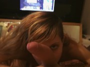 Beautiful blonde rimming her guys ass till his cum cover her face 1/16