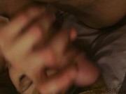 Beautiful blonde rimming her guys ass till his cum cover her face 10/16