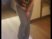 Pee Desperation and Jeans Wetting 1/16