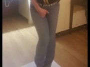 Pee Desperation and Jeans Wetting 11/16