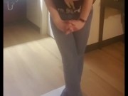 Pee Desperation and Jeans Wetting 6/16