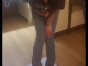 Pee Desperation and Jeans Wetting 7/16