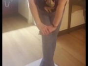 Pee Desperation and Jeans Wetting 8/16