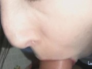 Perfect Blowjob Makes him Cum inside my Mouth - Oral Creampie 7/16