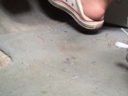 Pedal pumping with sneakers and barefoot 4/16