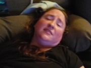 Sensual BBW loves watching porn, starts to get off 8/16