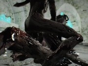 skyrim dark souls Fire Keeper and monster porn 13/16