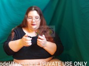 BBW Goth GFE smokes and strokes 1/16