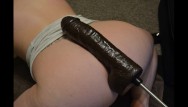 Horny slut xxx - Horny slut tries out her new dildo on fucking machine